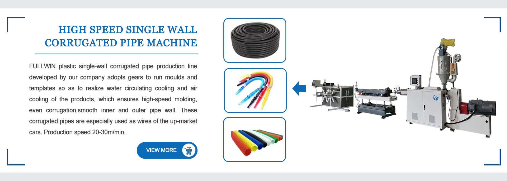 Single-Wall Corrugated Pipe Machine