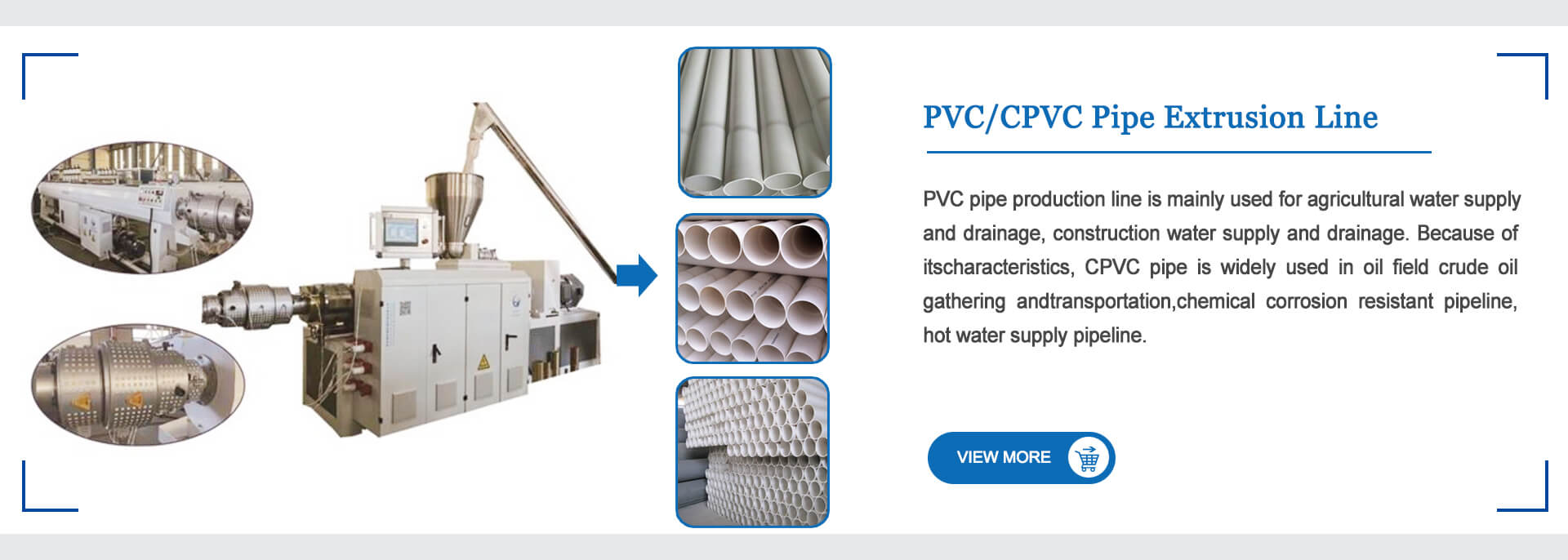 PVC/CPVC Pipe Extrusion Line